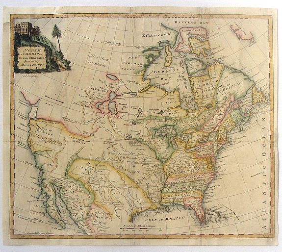 KITCHEN, T., North America Drawn & Engraved from the best Maps & Charts., antique map, old maps