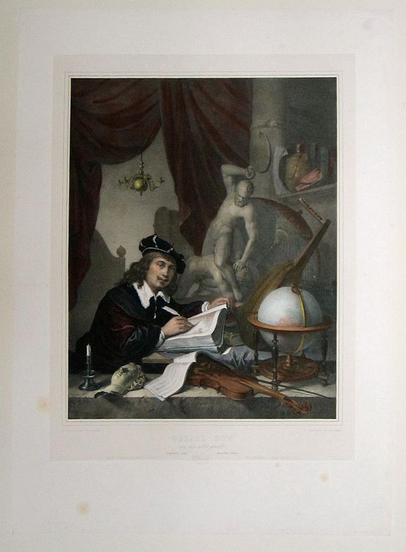 HANFSTAENGL, FRANZ, Gerard Dow von ihm selbst gemalt., antique map, old maps