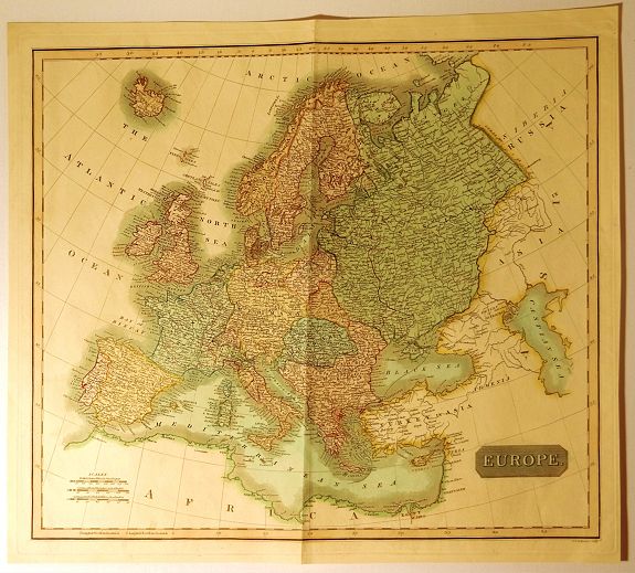 THOMSON, J., Europe, antique map, old maps