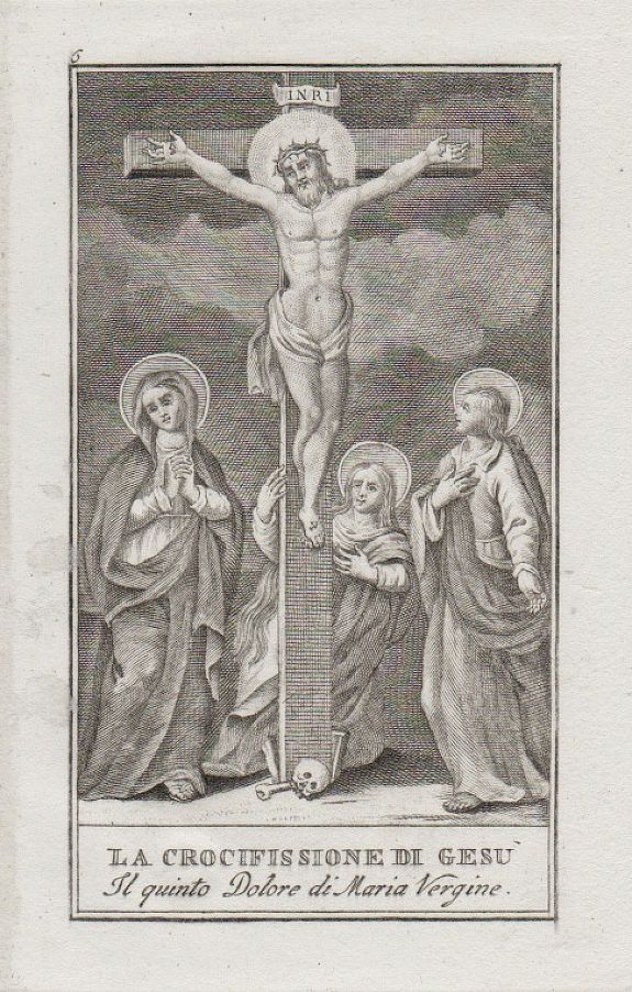 ALESSANDRI, A complete set of 12 small religious engravings by Innocente Alessandri., antique map, old maps