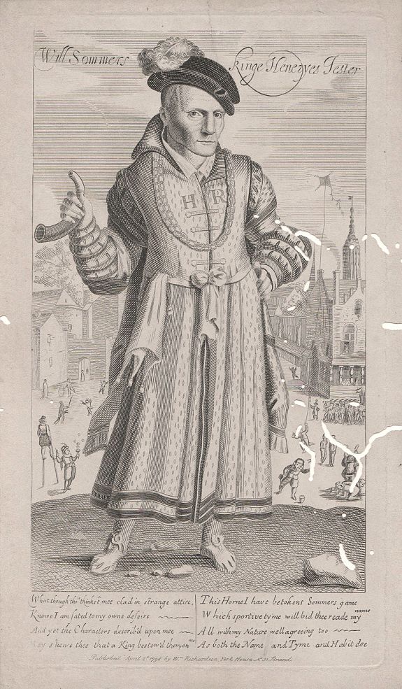 Francis Delaram - William Richardson, Will Sommers King Heneryes Jester., antique map, old maps