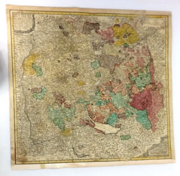HOMANN HEIRS, Circuli Sveviae Mappa ex Subsidijs Mechalanis…, antique map, old maps