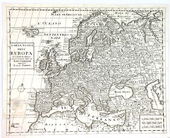 ALBRIZZI, G., Carta Nuova Dell’ Europa…., antique map, old maps