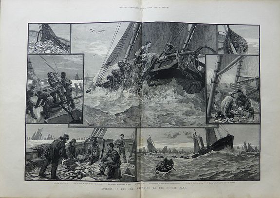 Illustrated London News , 14 engraved woodblock prints Victorian London…. International Fisheries Exhibition of 1883., antique map, old maps