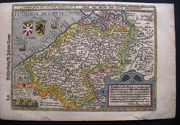 QUAD, MATTHIAS., FLANDRIAE DESCRIPTIO., antique map, old maps
