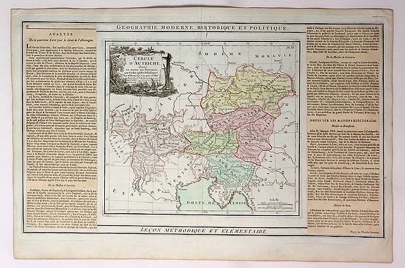 BRION DE LA TOUR / DESNOS., Carte D’Austriche Divisee en Toutes ses Provinces... , antique map, old maps