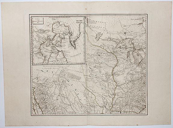 SCHRAEMBL, HERRN F.A., GENERAL MAP OF NORTH AMERICA., antique map, old maps