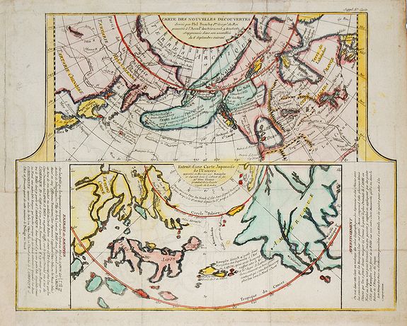 BUACHE, P. / DIDEROT, D., Carte des Nouvelles découvertes ?, antique map, old maps