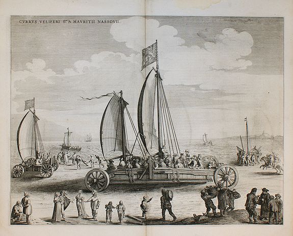 BLAEU, J., Currus Veliferi Illmi. Pr. Mauritii Nassouvii., antique map, old maps
