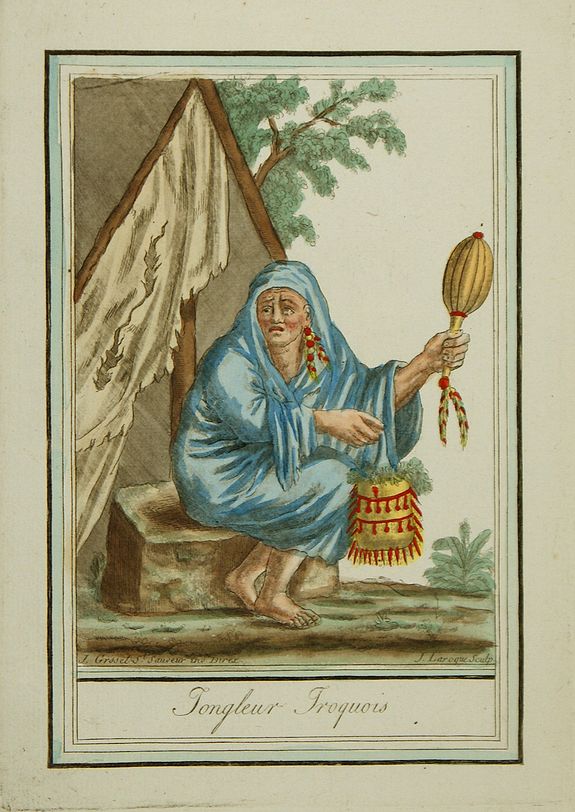 GRASSET de SAINT-SAUVEUR, J., Jongleur Iroquois., antique map, old maps