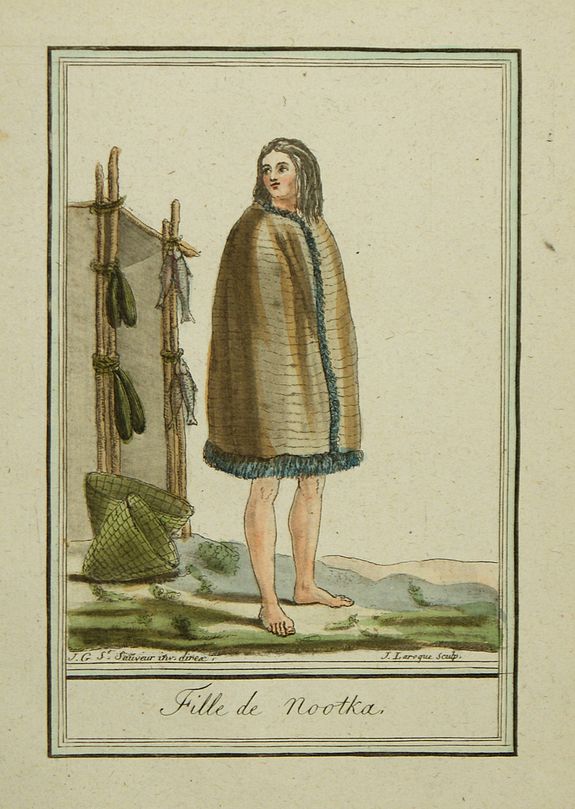 GRASSET de SAINT-SAUVEUR, J., Fille de Nootka., antique map, old maps