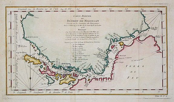 Carte rduite du Dtroit de Magellan