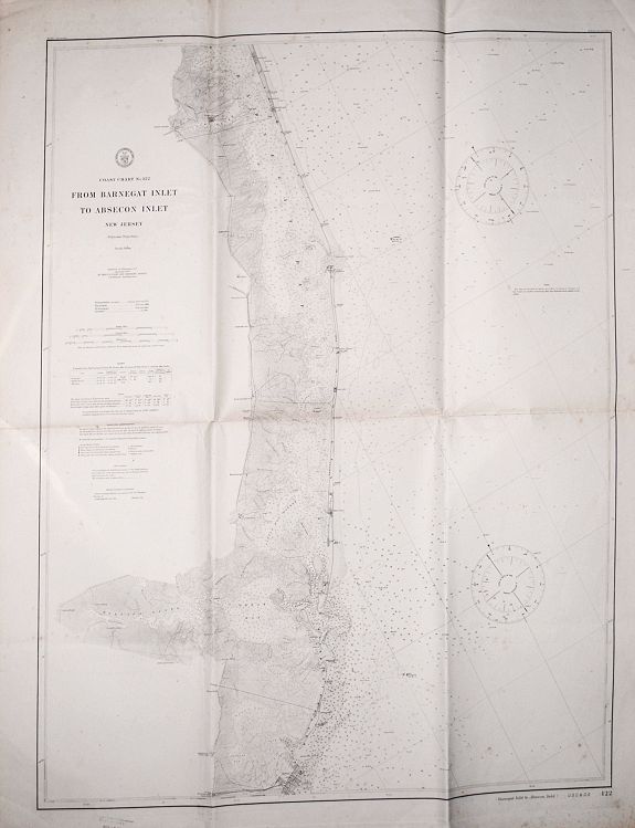 Barneget Inlet to Absecon Inlet. New Jersey . Coast Chart No. 122.
