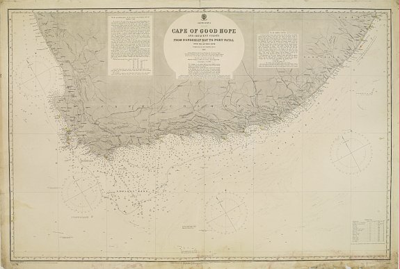 South Africa - Cape of Good Hope and adjacent coasts from Hondeklip Bay to Port Natal. Chart 2176