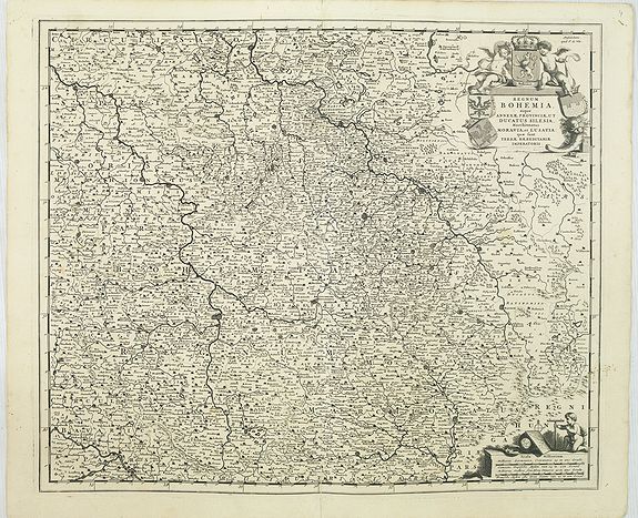 Regnum Bohemia, eique Annexae provinciae uit Ducatus Silesia, Marchionatus Moravia et Lusatia.