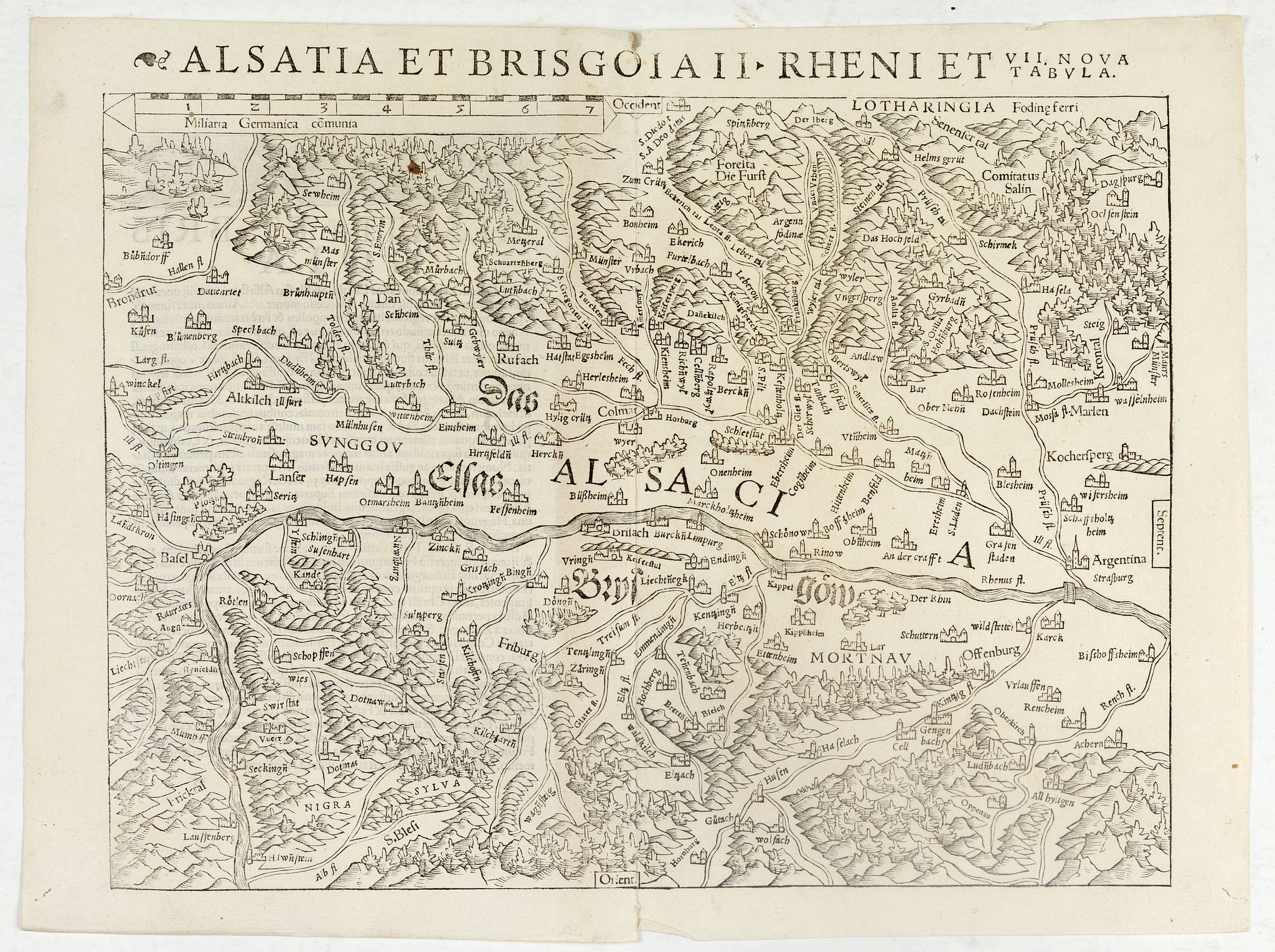 Alsatia et Brisgoia II Rheni Et VII Nova Tabula