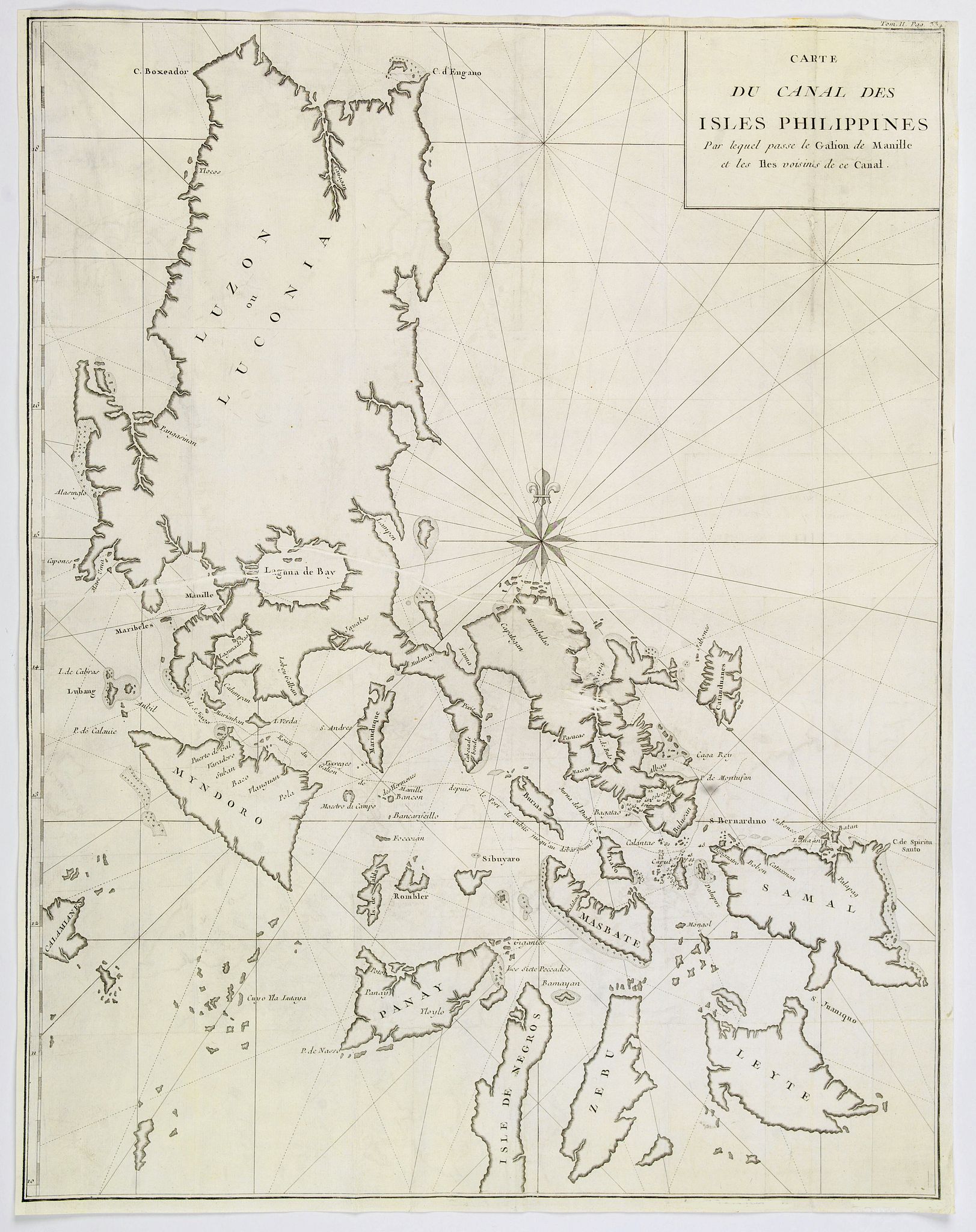 Carte du Canal des Philippines. . .