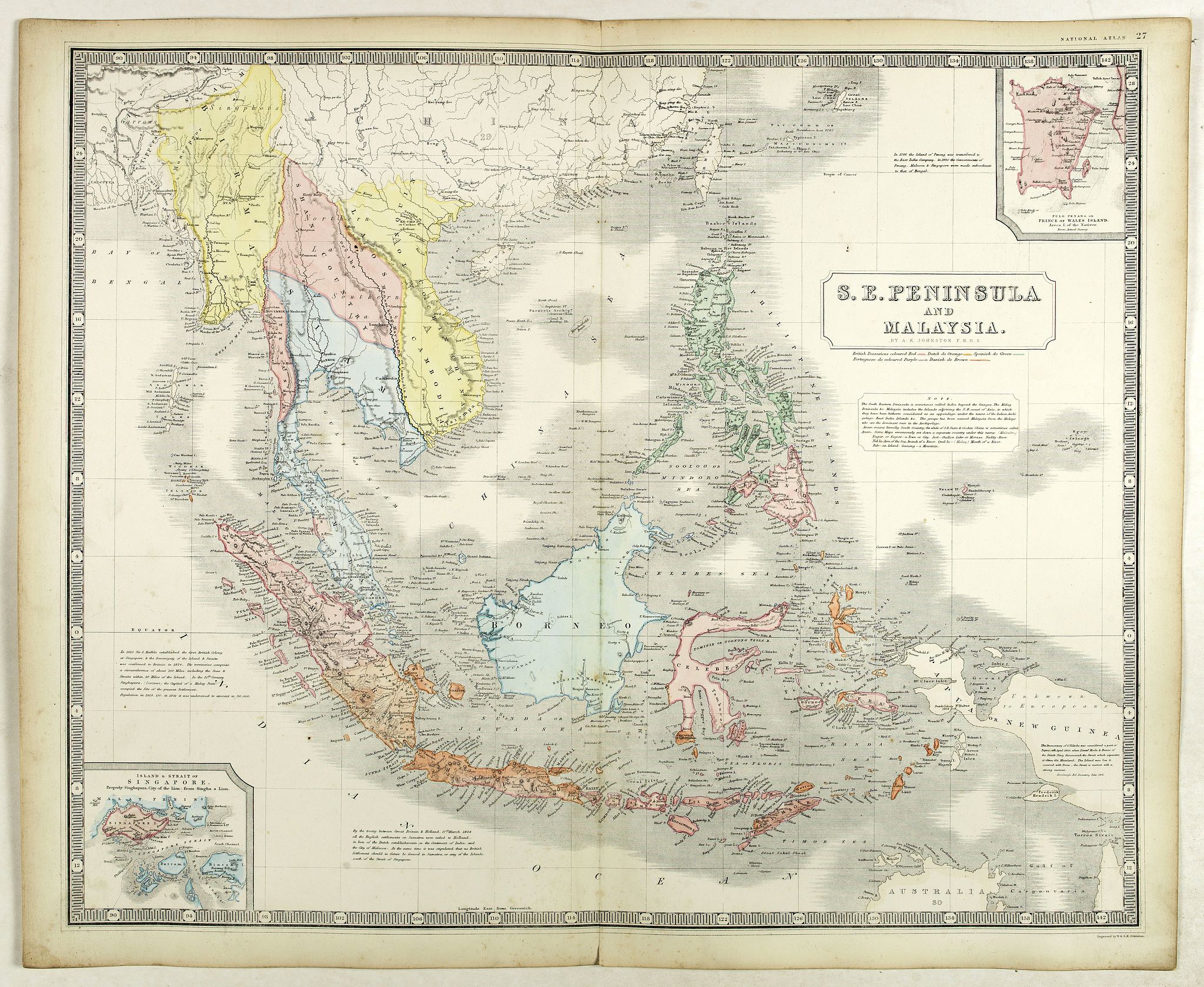 S.E. Peninsula and Malaysia.