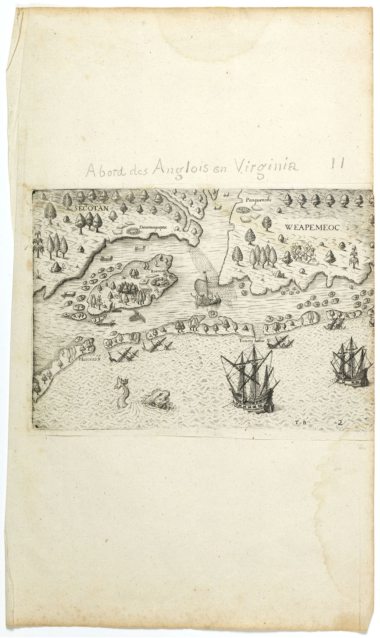 [The Arrival of the English in Virginia]