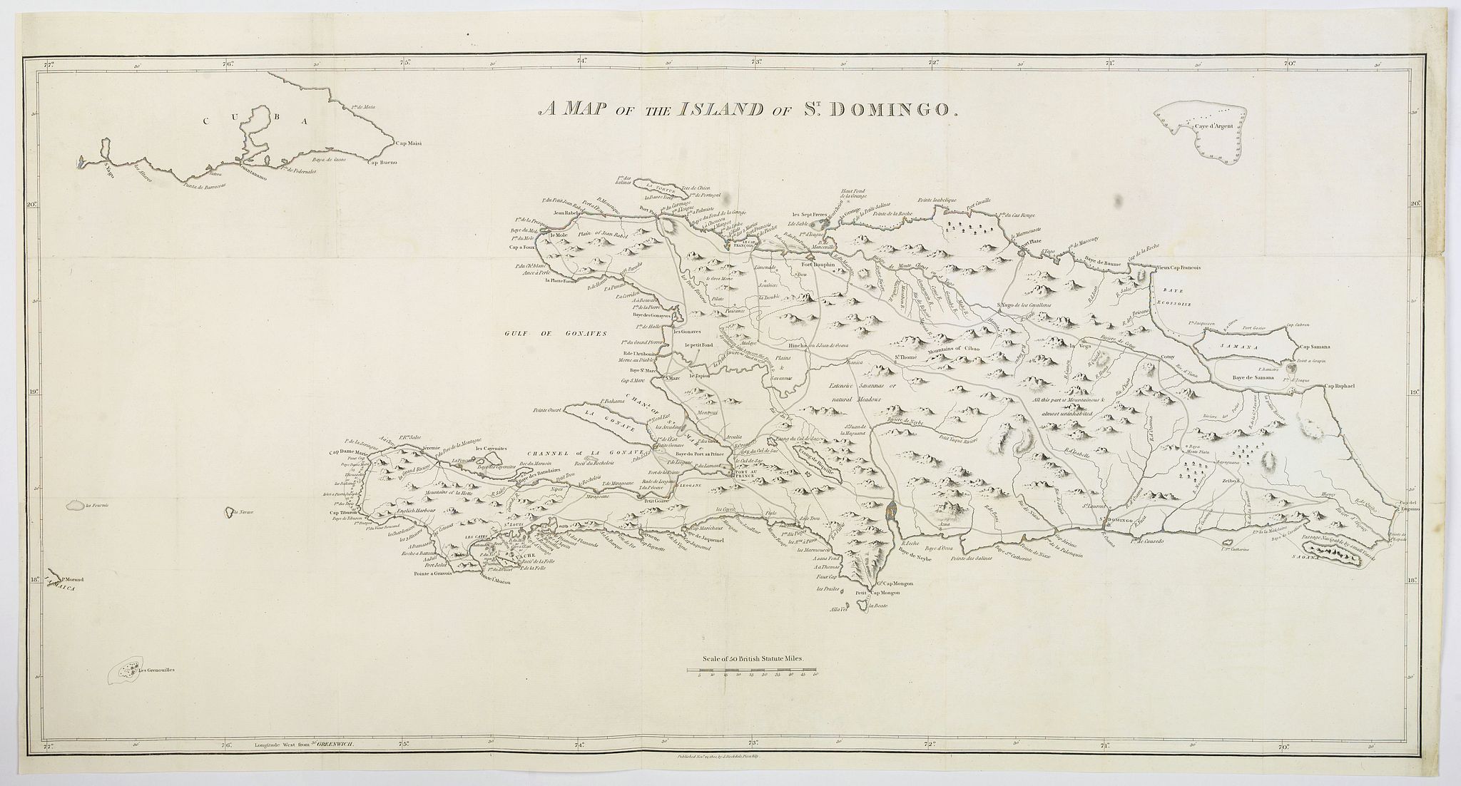 A Map of the Island of St. Domingo