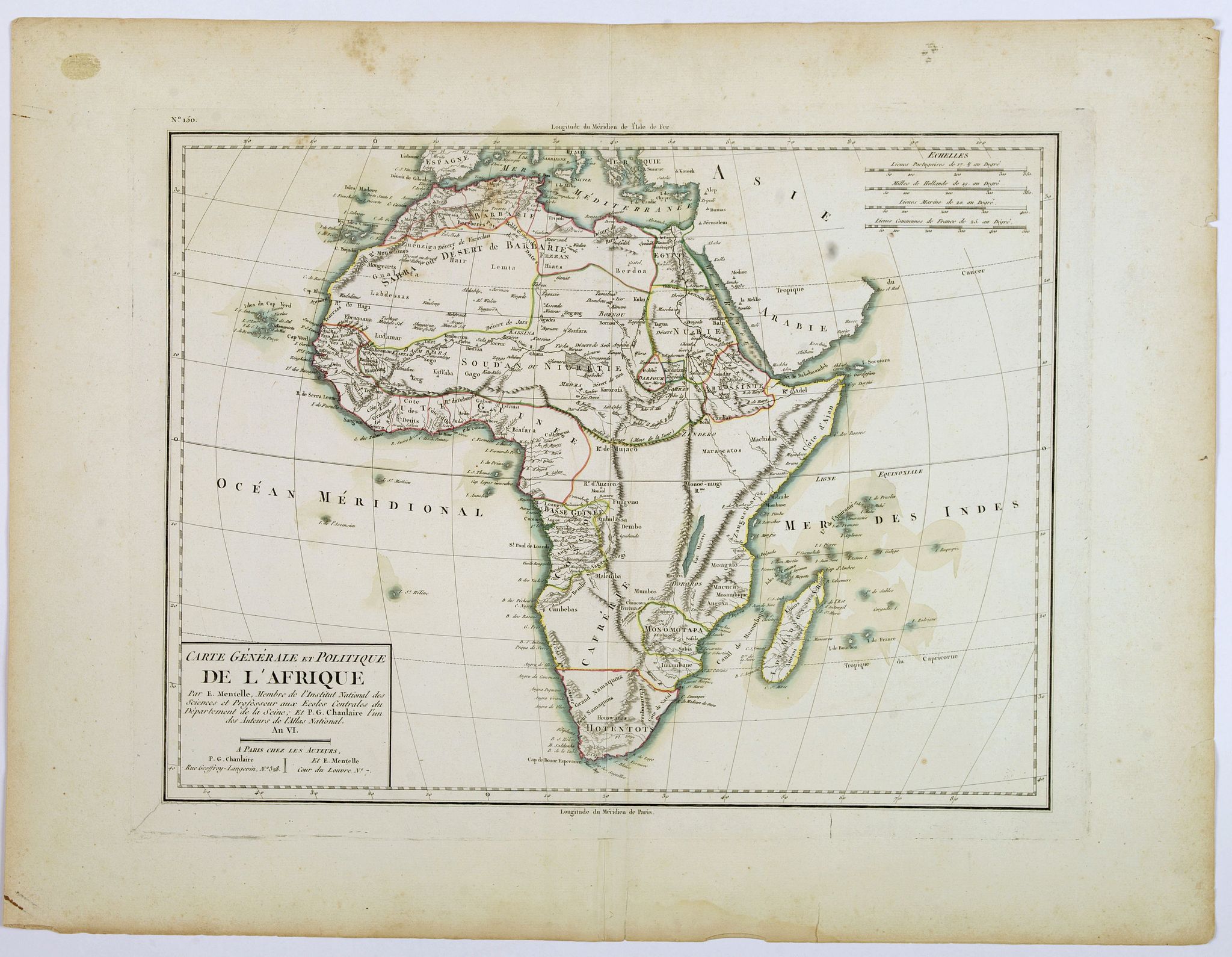 Carte Generale et Politique de L'Afrique.