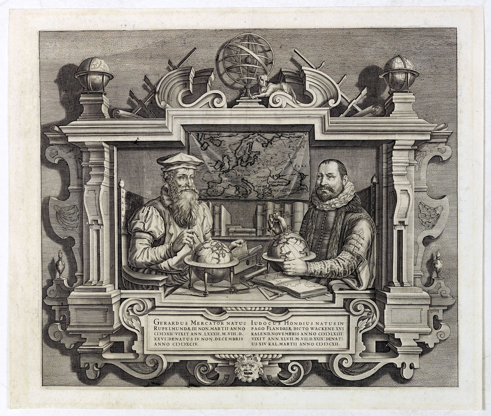 Gerardus Mercator Natus Iudocus Hondius Natus