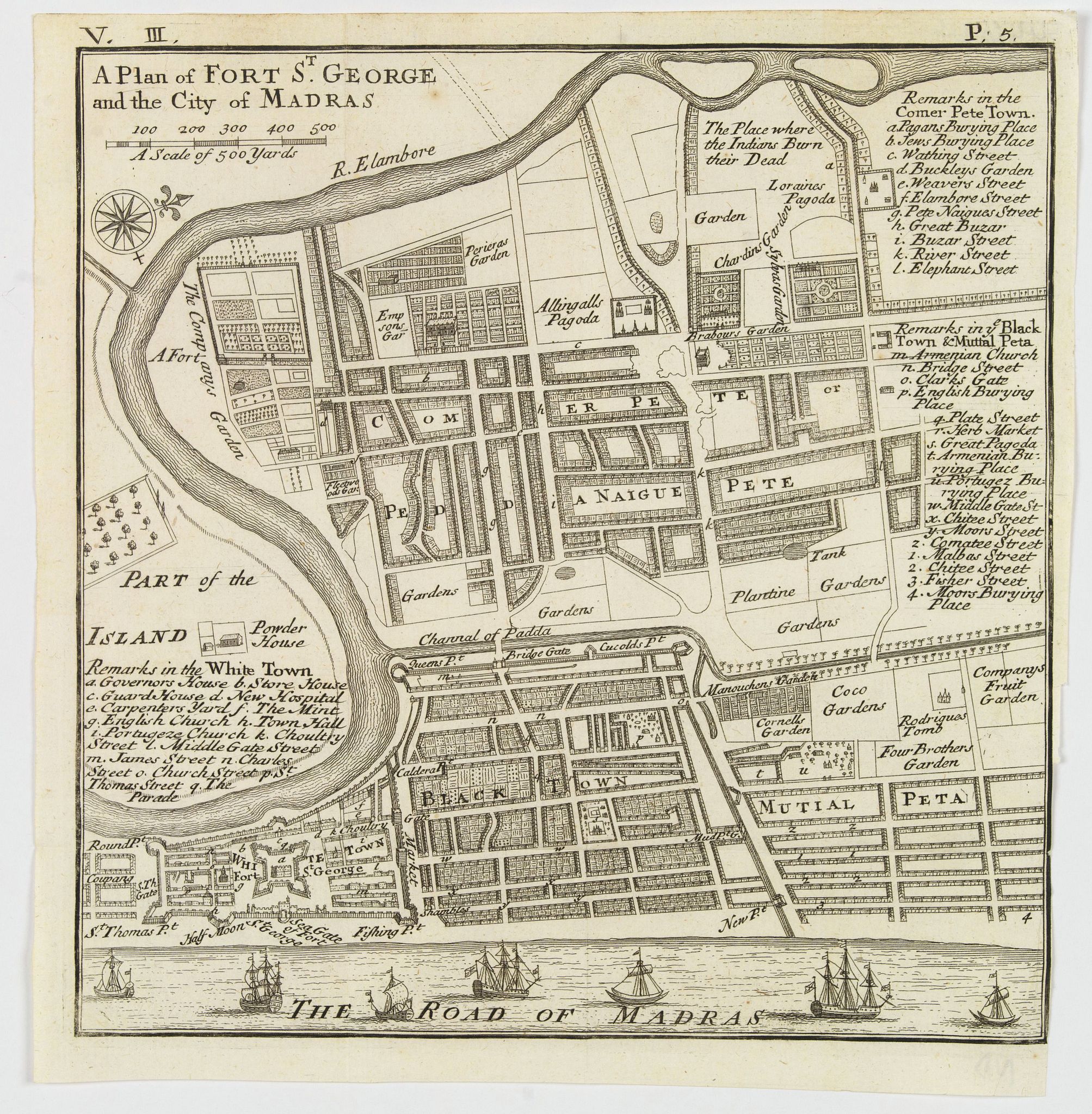 A Plan of Fort St. George and the City of Madras.