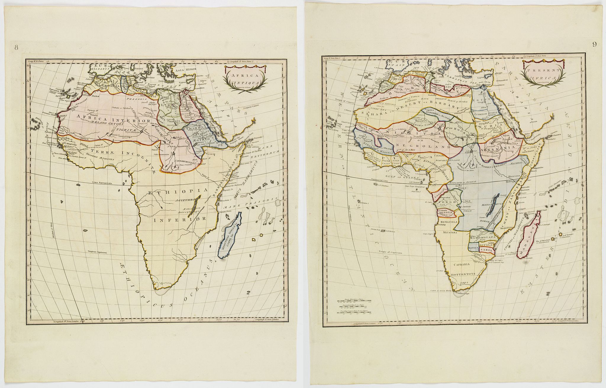 Africa Antiqua [together with] Present Africa.
