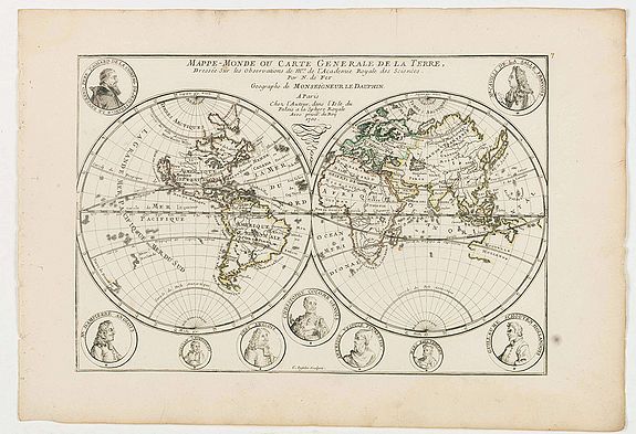 Mappe-Monde ou carte generale de la terre.