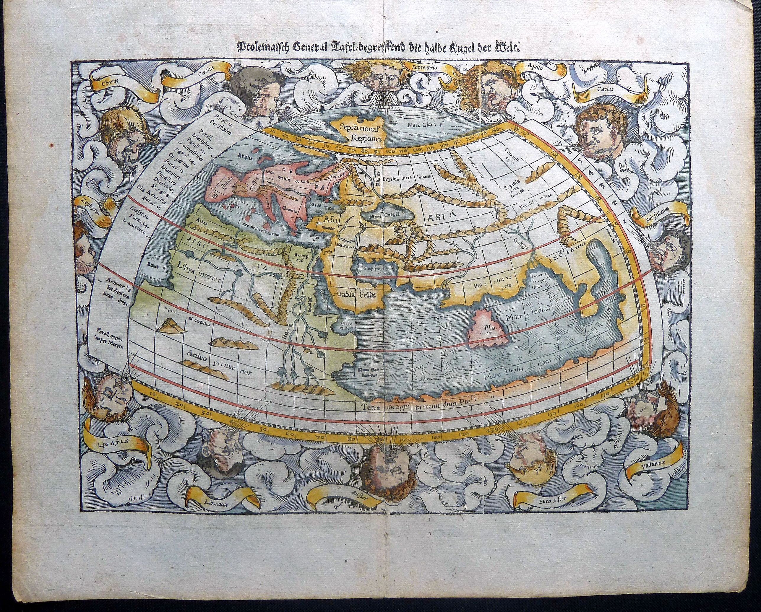 Munster Ptolemaisch General Tafel Begreiffend Die Halbe Kugel
