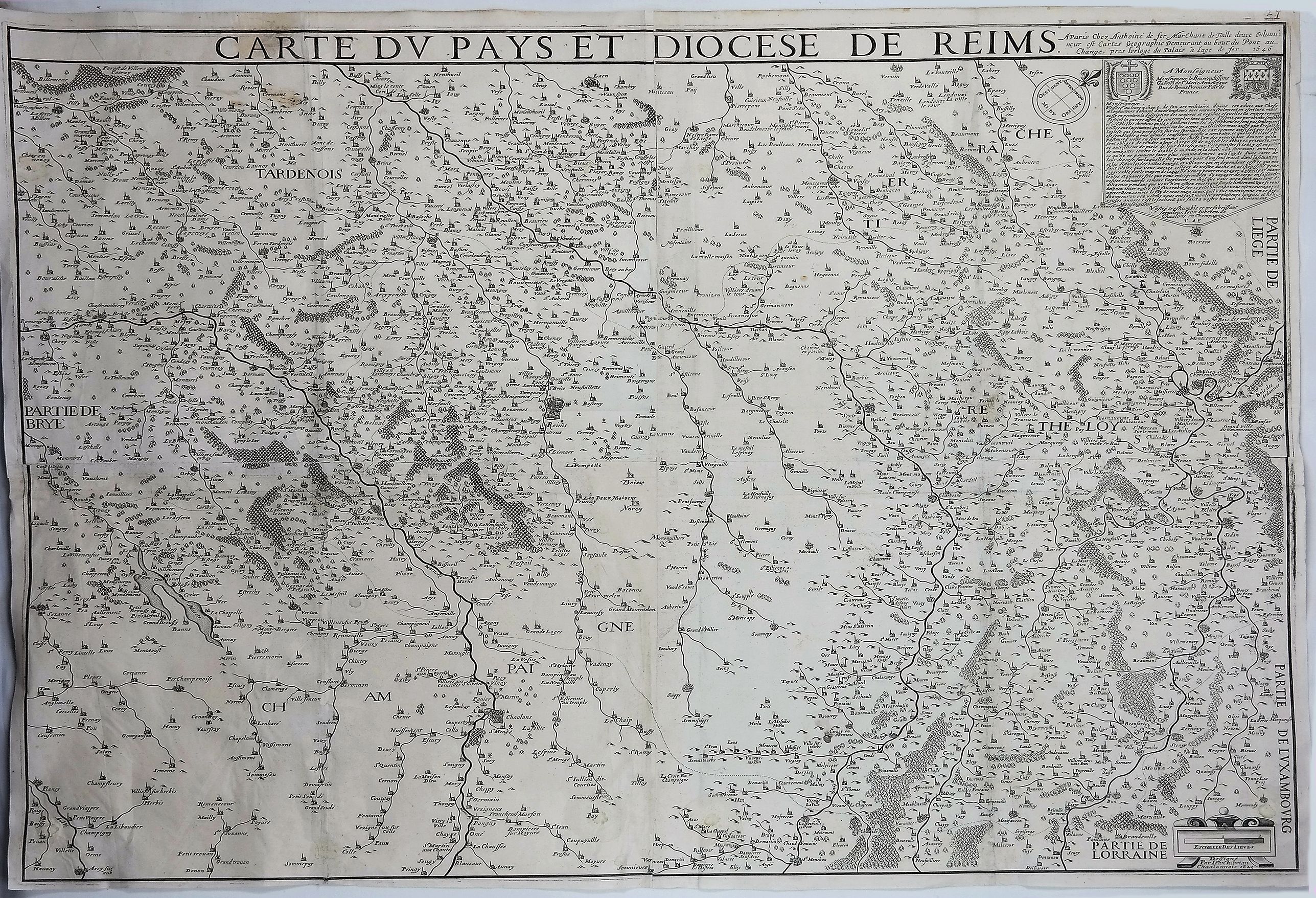 Carte du Pays et Diocese de Reims