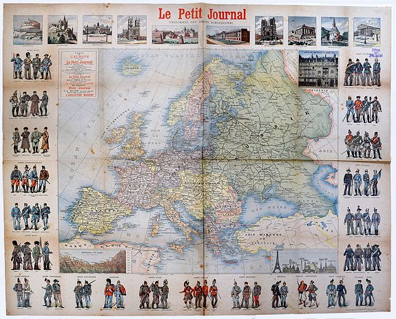 Carte de lEurope Publiepar Le Petit Journal. . .
