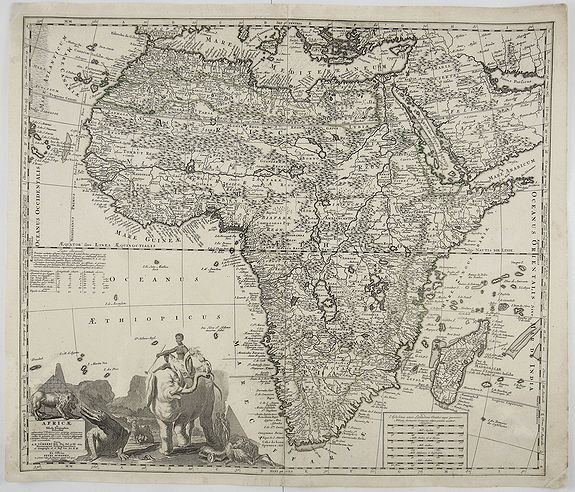 Africae in Tabula Geographica Delineatio.