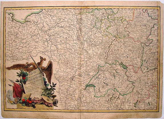 Carte de L'Empire D'Alemagne Avec Les Etats de Boheme Dressee.