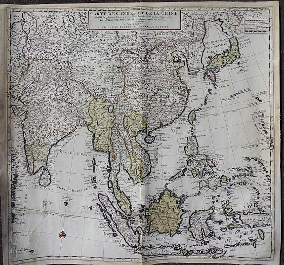 Carte des Indes et de la Chine Dresse. . .