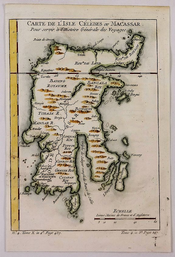 Carte de L'Isle Celebes ou Macassar