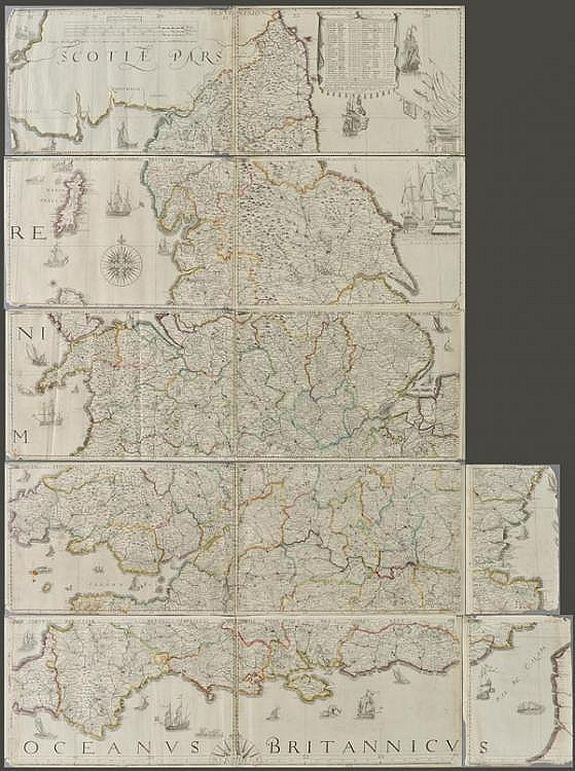 The Travellers Guide being the best Mapp of the Kingdom of England and Principality of Wales.