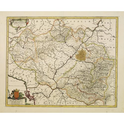 Old map image download for Novissima Arragoniae regni tabula.