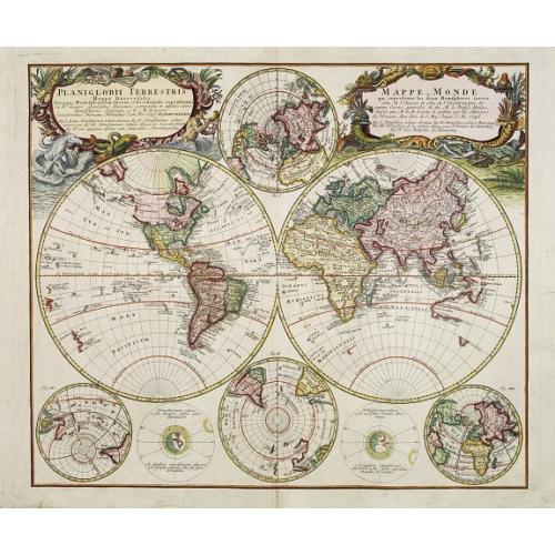 Old map image download for Planiglobii Terrestris - Mappe-Monde...