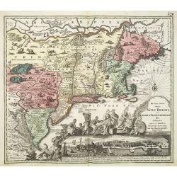 Recens edita totius Novi Belgii in America Septentrionali.