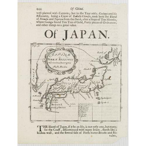 Old map image download for Japonae ac Terrae Iessonis Novissima Descriptio.