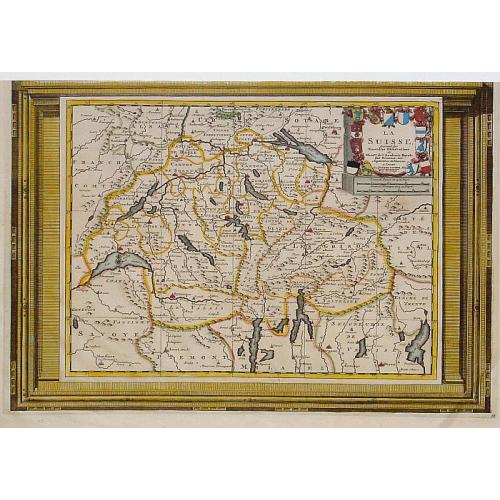 Old map image download for La Suisse. Suivant les nouvelles observations..