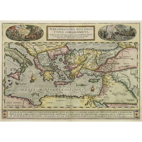 Old map image download for Peregrinationis Divi Pauli Typus corographicus. . .