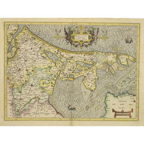 Old map image download for Hollandt comitatus Utrecht episcop.