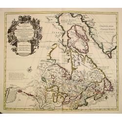 Carte du Canada ou de la Nouvelle France.