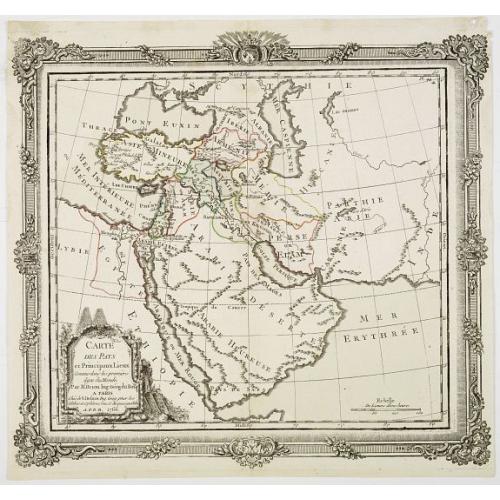 Old map image download for Carte des Pays et Principaux Lieux.