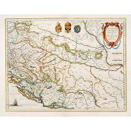 Old, Antique map image download for Sclavonia, Croatia cum Dalmatiae Parte.