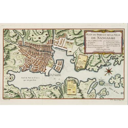 Old map image download for Plan du Port et de la Ville de Nangasaki.