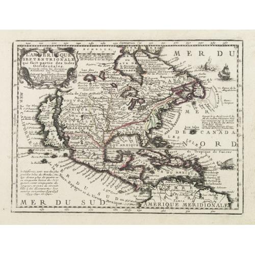 Old map image download for L'Amerique Septentrionale qui fait partie des Indes Occidentales..