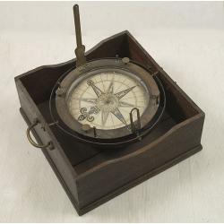 Important early azimuth compass.